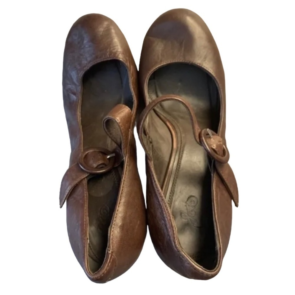 Joie Brown Leather Heels - Picture 3 of 9